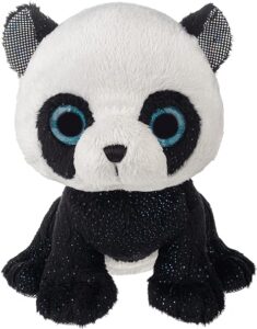 a stuffed panda bear toy